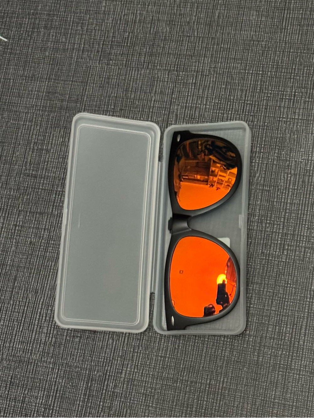 Mirrored Orange Lens Sunglasses